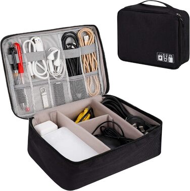 Водонепроникна органайзер-сумка для кабелів та аксесуарів QIMEI-SHOP | SD-картки, флешки, Power Bank, HDD
