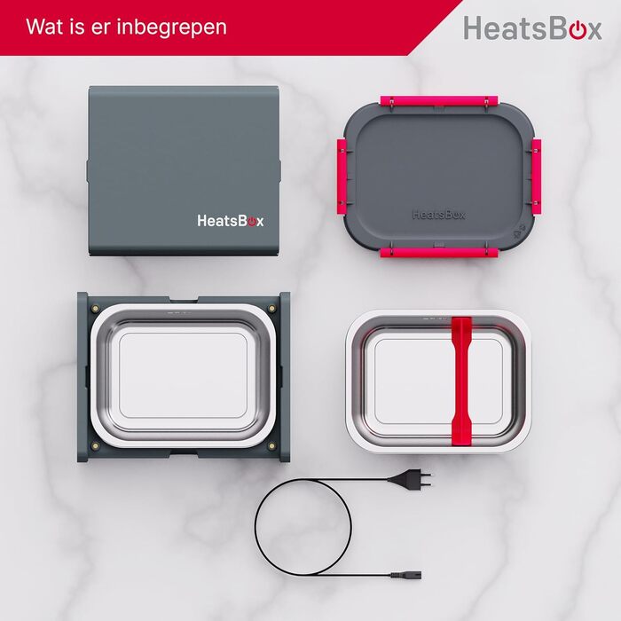 Електрична термобокс Faitron HeatsBox 90W: підігрів їжі для дорослих та дітей, з нержавіючою сталею, витокозахист