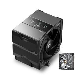 Система охолодження CPU Sudokoo SK700V AM5 з вентилятором 120 мм, дисплеєм, 7 heatpipes та гарантією 5 років. Сумісна з AM5, забезпечує повну свободу встановлення оперативної пам'яті. Чорний колір, комплект MACH120.