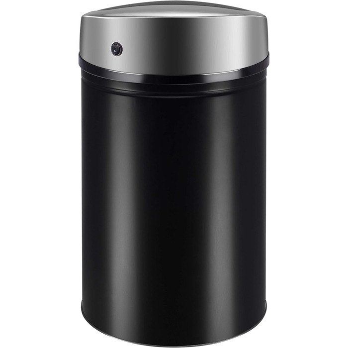 Сміттєвий бак Ribelli з датчиком, 60 літрів, чорний - автоматичне відкривання/закривання, з LED-індикатором