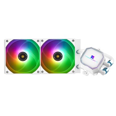 Система рідинного охолодження процесора Thermalright Frozen Prism 360 White ARGB, 360мм, 3 PWM вентилятори, для Intel LGA1700/1851 та AMD AM4/AM5, Білий
