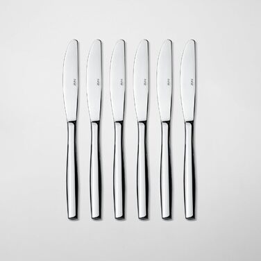 Нержавіюча сталева стололова посуд - набір 24 шт для 6 осіб. Елегантний набір для щоденного використання та особливих випадків. Стійкий до іржі.