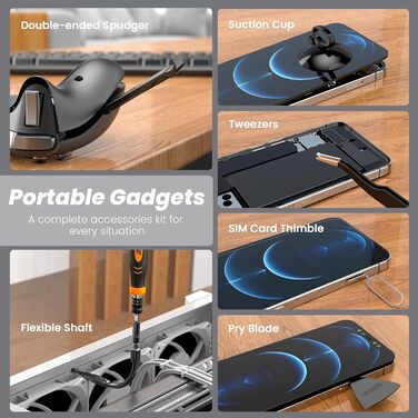 Набір викруток JOREST 155 в 1: міні-набір для ремонту Macbook, Laptop, PC, RC, PS5, Switch, Xbox, iPhone, годинників та окулярів