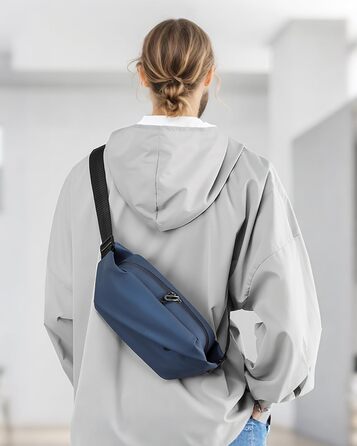 Поясна сумка через плече для чоловіків та жінок, велика, з PU шкіри, водонепроникна, для спорту, подорожей, бігу, піших прогулянок, захист від крадіжки, стильна, темно-зелена (золотий, коричневий)