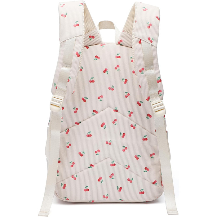 Шкільний рюкзак для дівчаток: легкий, для підлітків, з відділенням для ноутбука (вишня)