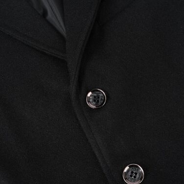 Жилет чоловічий Allthemen Revers Tweed Вовна, для костюма, формальний, Regular Fit, Retro, Business, весілля (XL, Чорний)