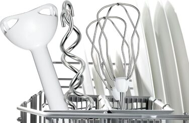 Міксер Bosch ErgoMixx MFQ36440: 5 швидкостей, пюрірування, з набором насадок (венці, гаки, чаша)