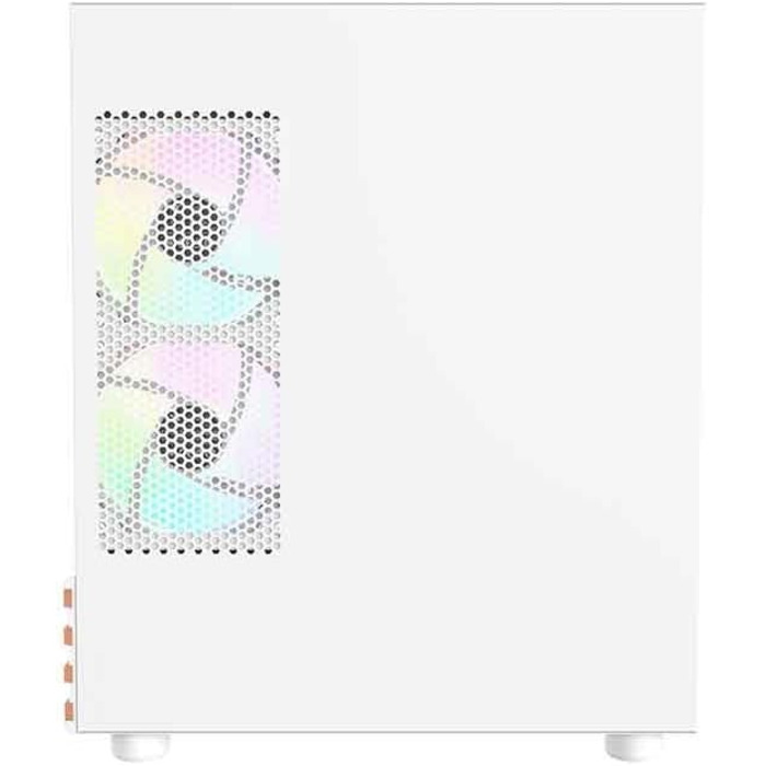 Корпус Thermaltake TG ARGB Micro-Tower з темперованим склом, 3 вентилятори ARGB, підтримка водяного охолодження 240/280мм, білий (View 170 Wood, Snow)