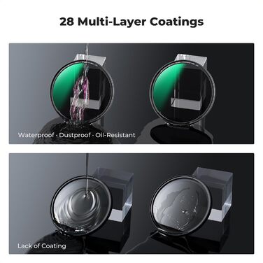 Поляризаційний фільтр K&F Concept Nano X-Serie 58mm з магнітним адаптером