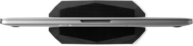 Oakwood Adjustable Wooden Laptop Stand - Desk Dock for MacBook Pro, MacBook Air, iPad - Handmade Black Stained Oak Wood