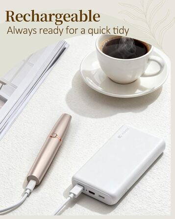 Електричний тример для брів та обличчя для жінок: з запасним наконечником | Швидке та делікатне гоління, портативний коректор брів