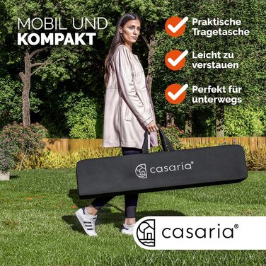 CASARIA® Capri Pavilion 3x3m Pop-Up UV Protection 50+ Waterproof Winter-Proof with Bag Foldable Stable Camping Garden Pop-Up Pavilion Party Tent Anthracite