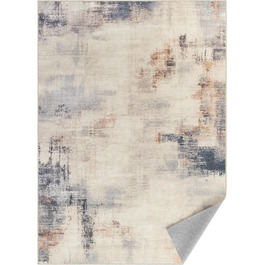 Килим SONGMICS HOME 160x230 см, антиковзний, абстрактний, для вітальні, кухні, коридору, машинне прання, колір — верблюжий TAR077K01