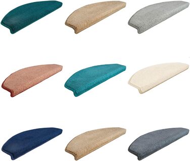 Ступеневі килимки Kettelservice-Metzker Sweet I М'які килимки на сходинки, напівкруглі, кремового кольору, 15 шт.