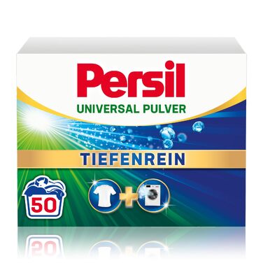 Пральний порошок Persil Universal Tiefenrein, універсальний засіб для прання білизни, гігієнічна свіжість, ефективний від 20°C до 95°C, 50 прань
