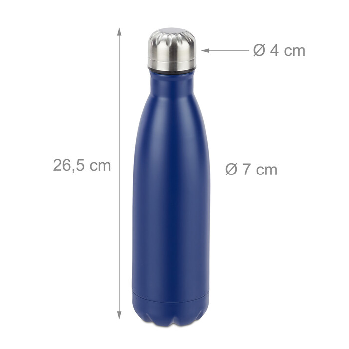 Relaxdays Stainless Steel Water Bottle