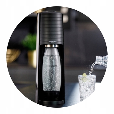 Сифон для води SodaStream Terra, чорний + пляшка Fuse 1 л + балон з газом