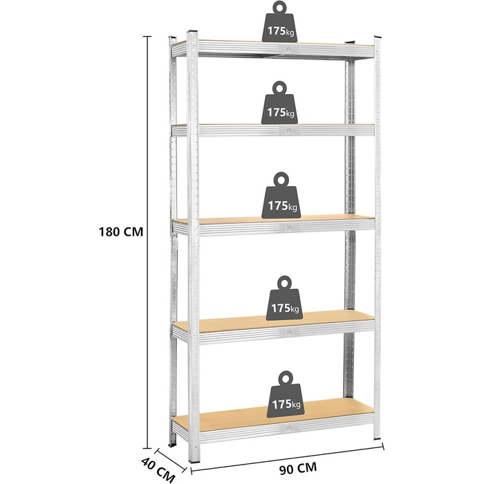 Ribelli Heavy-Duty Shelving Unit