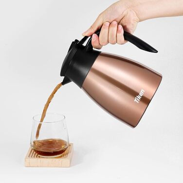 1.5L Thermos Flask Stainless Steel Double-Walled Vacuum Insulation Insulated Carafe Coffee Pot
