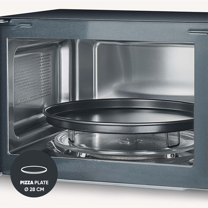 Мікрохвильова піч Severin 3-в-1 з грилем та конвекцією, 25л, чорна, MW 7752