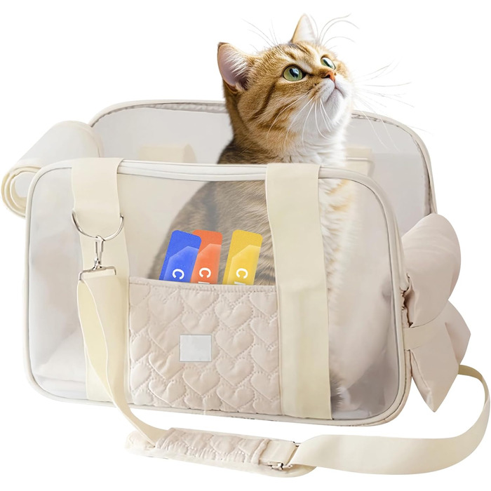 Транспортувальна сумка для собак та котів до 5 кг – Легка та дихаюча переноска для маленьких тварин, з ременем безпеки та кишенями, ідеальна для авто, подорожей та відпочинку на природі