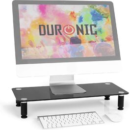 Підставка для монітора Duronic DM053 50x20 см, акрилова, до 30 кг, ергономічний підйомник для екрана, ноутбука, LCD/LED/OLED телевізорів
