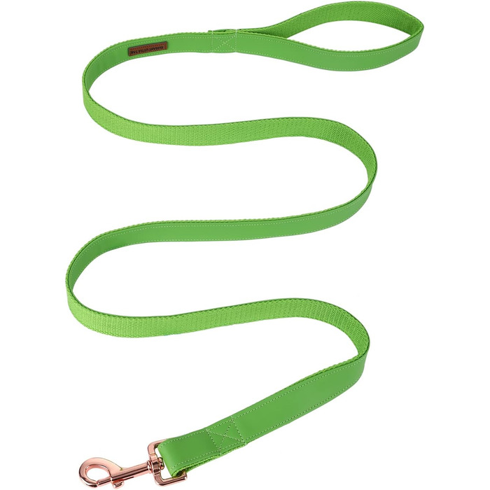 Елегантний шкіряний нашийник та поводок для собак - міцний аксесуар для маленьких собак, зелений (1 шт.)