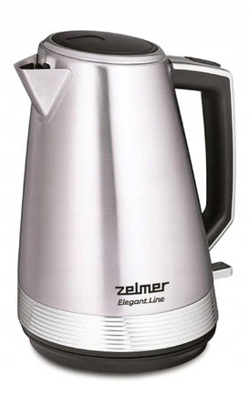 Електричний чайник Zelmer ZCK7956 Elegant Line, 2200 Вт, 1,7 л, сріблястий/сірий