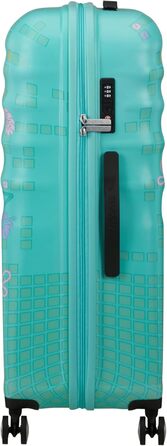 Чемодан American Tourister Wavebreaker Disney FL Spinner L, 77 см, 96 л, з принтом Stitch Flower, матове покриття