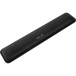 Підставка для зап'ястя ELZO для клавіатури з Memory Foam - ергономічна, чорна | Захист від синдрому зап'ястного каналу
