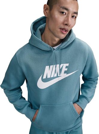 Чоловіче худі Nike Sportswear Club Fleece BV2654, колір Denim Turq/White, розмір 3XL