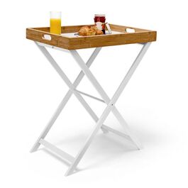 Столик Relaxdays Піднос Дерево та Бамбук 72 см