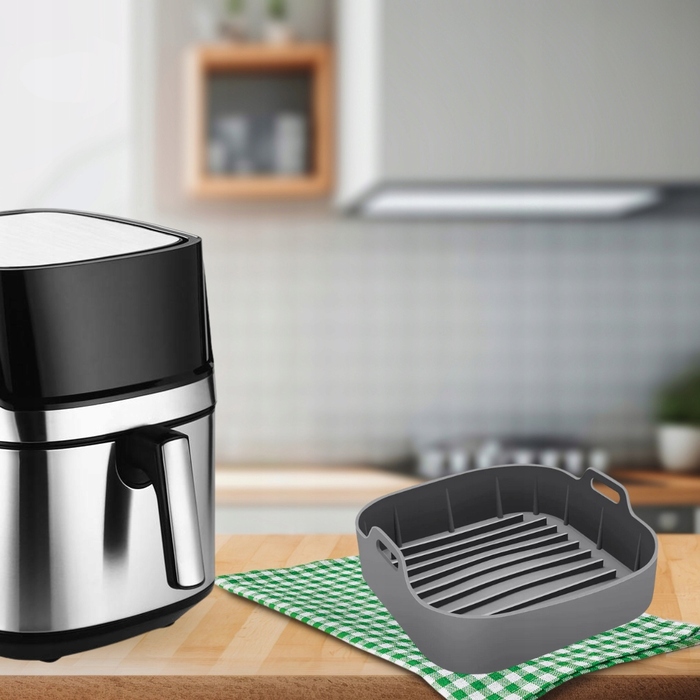 Аерофритюрниця Air Fryer: Безмасляна фритюрниця з великою чашею XL 8л, 1850 Вт
