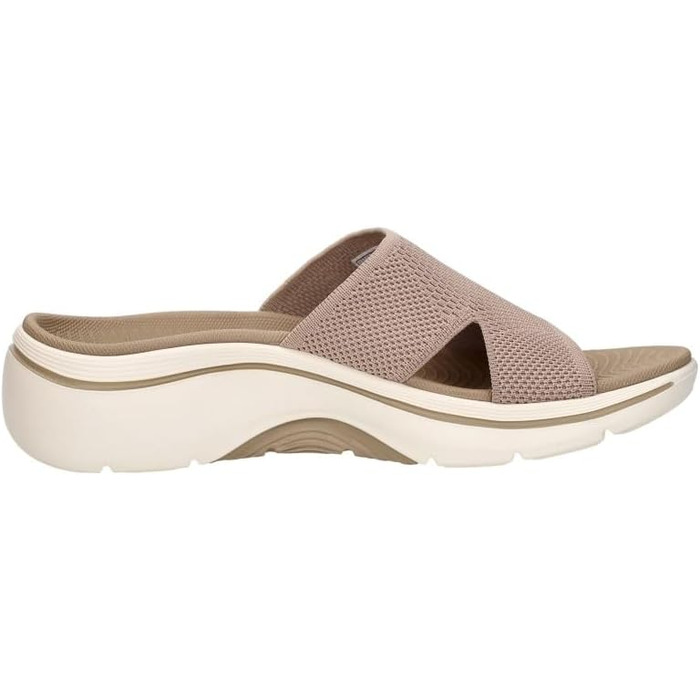 Сандалі Skechers Go Walk Arch Fit 2.0 жіночі бежеві 40 EU - комфортні повсякденні босоніжки