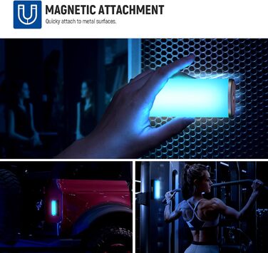 NEEWER LED відеоліхтар з магнітним кріпленням та штативом, RGB, 2500-8500K, 2500mAh, для фото- та відеозйомки, TL96RGB (TL98C (3 шт.))