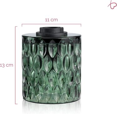 Торшер Pauleen 48023 Crystal Magic: стильна настільна лампа з кришталевими елементами, 230V, E27, зелений, без лампочки