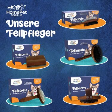 Двостороння щітка для собак та котів HomePetWorld - для догляду за довгою та середньою шерстю, видалення ковтунів та підшерстя