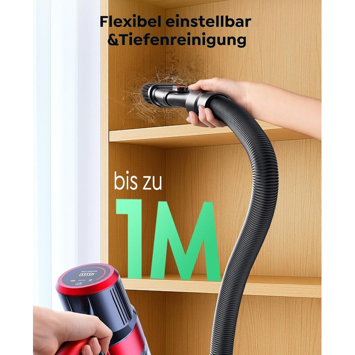 Бездротовий акумуляторний пилосос SunSare 50KPa/600W з автоматичним режимом, док-станцією та сенсорним екраном