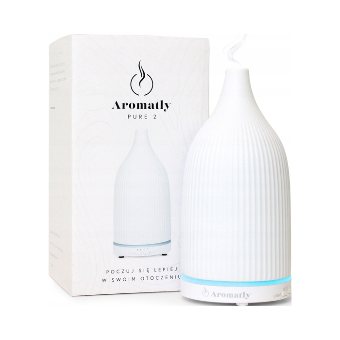 Ультразвуковий зволожувач повітря Aromatly, білий, 0,10 л, 20 мл/год, керамічний