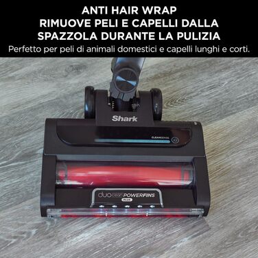 Shark Stratos акумуляторний бездротовий пилосос PowerFins Plus, 60 хв роботи, CleanSense IQ, антизаплутування волосся, насадки для щілин та різних поверхонь, рожево-антрацитова колірна гамма, IZ400EU Stratos, без насадки для тварин