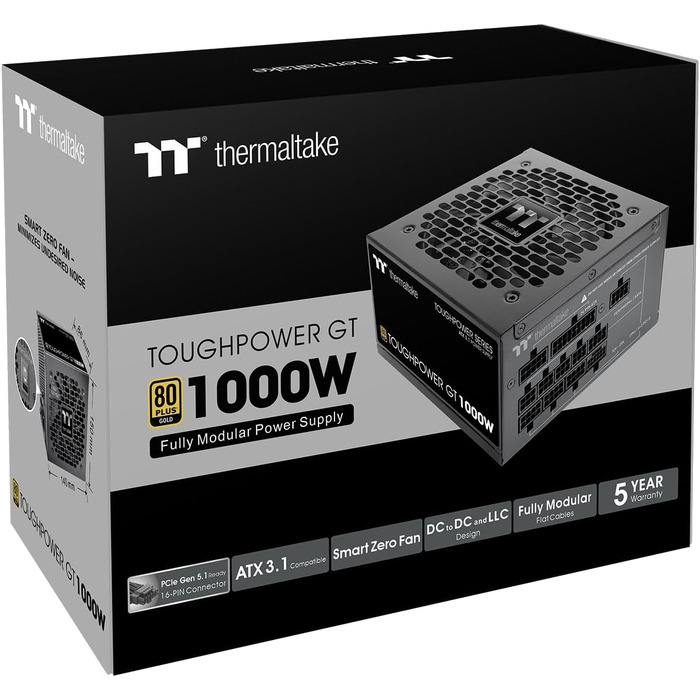 Блок живлення Thermaltake Toughpower GT 1000W, чорний