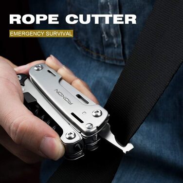 Roxon Storm 16-in-1 Multifunction Tool - Unisex Adult Silver Multitool - S801
