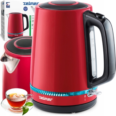 Електричний чайник Zelmer ZCK7921R, 2200 Вт, 1,7 л, червоний