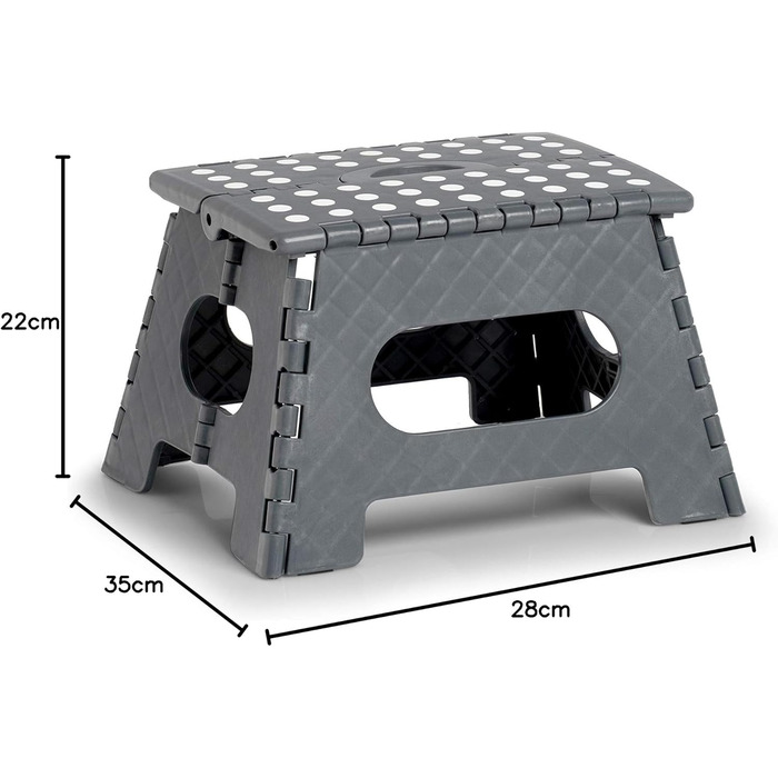 Складний стілець Zeller 13037 Premium: міцний, TÜV-сертифікований, до 150 кг, 35x28x22 см, антрацит