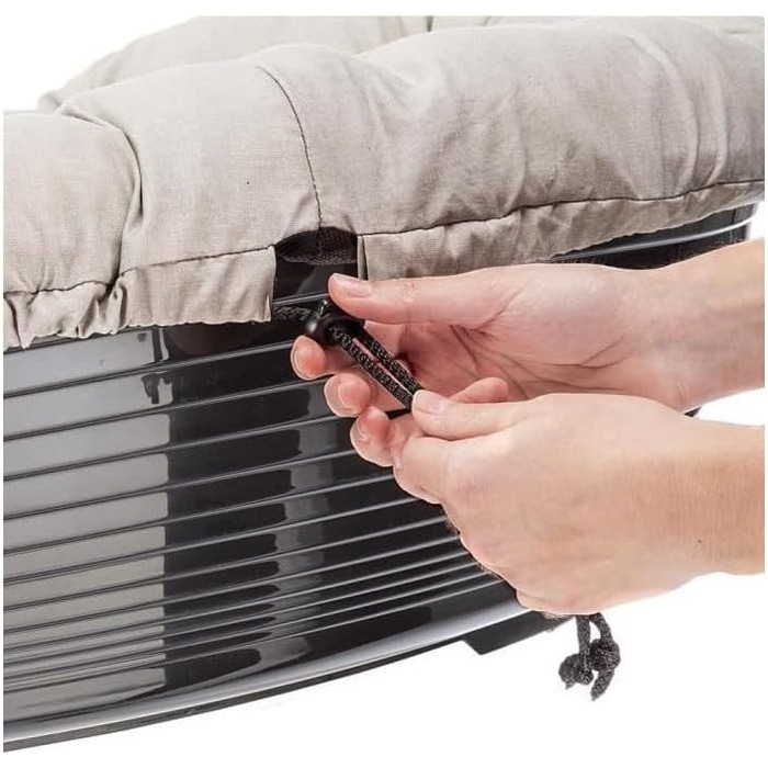 Крісло-лежанка для собак та котів Ferplast SOFA 'CUSHION' - м'яке, зручне, 85 x 62 x 28.5 см, сірий/taupe