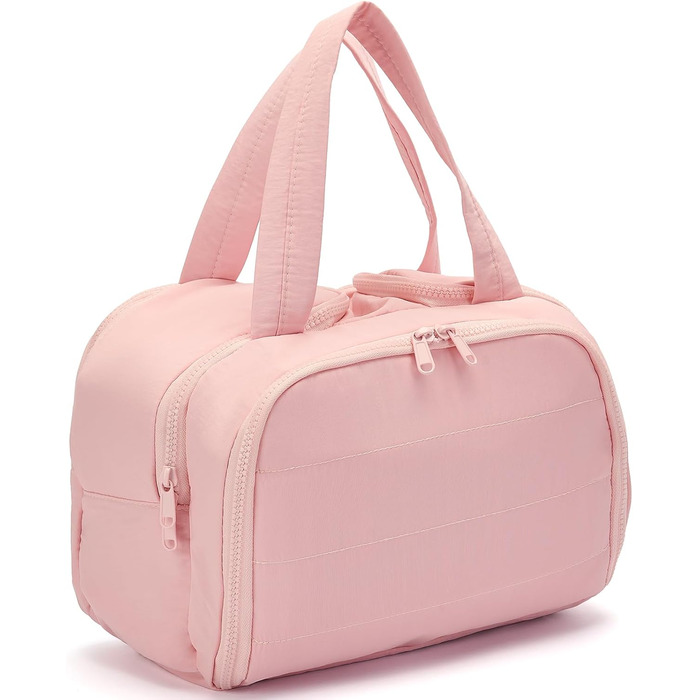 Кultурний мішечок Axcone для подорожей: великий, легкий, зручний органайзер для косметики та туалетних аксесуарів (рожевий)