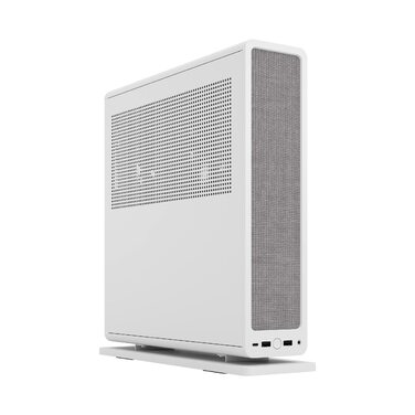 Корпус Fractal Design Ridge Mini-ITX для ігрового ПК з PCIe 4.0, 2 вентилятори 140мм, USB Type-C (білий)