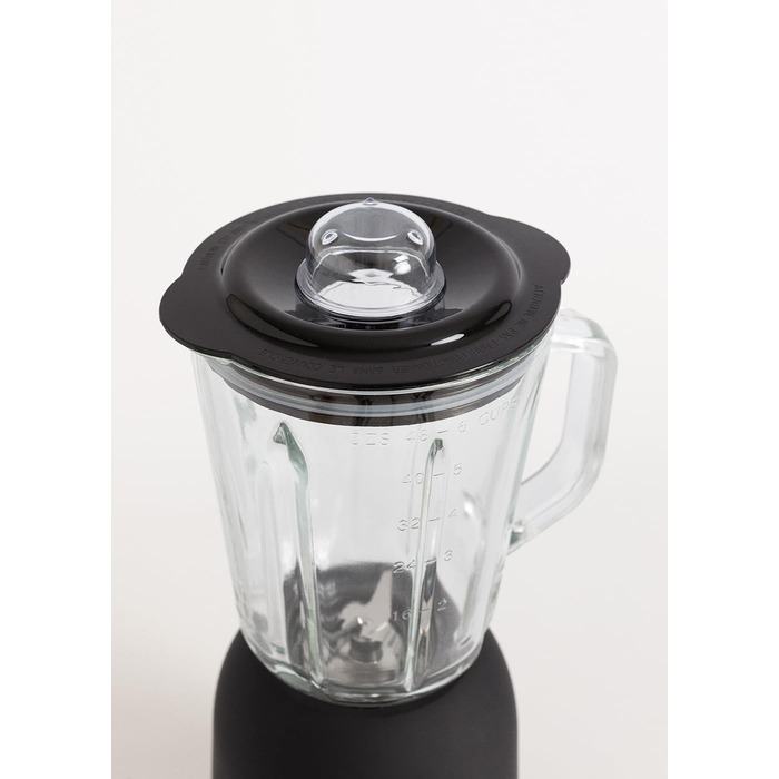 CREATE/BLENDER MATTE/American Style Stab Mixer Black / 2 Speeds, 1.5L Capacity, Safety System, 1m Cord, 4 Stainless Steel Blades, 800W Black BLENDER MATTE