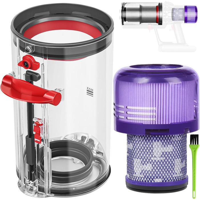 Dyson V11 V15 Dust Bin Filter Replacement Parts - Compatible with SV14, SV17, SV15, SV22, SV28 Vacuum Cleaners