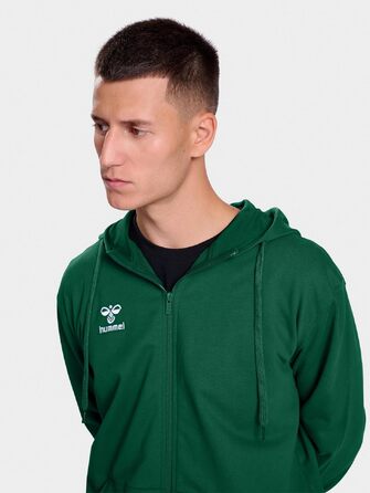 Чоловіча спортивна куртка Hummel Hmlgo на блискавці, зелена, розмір S